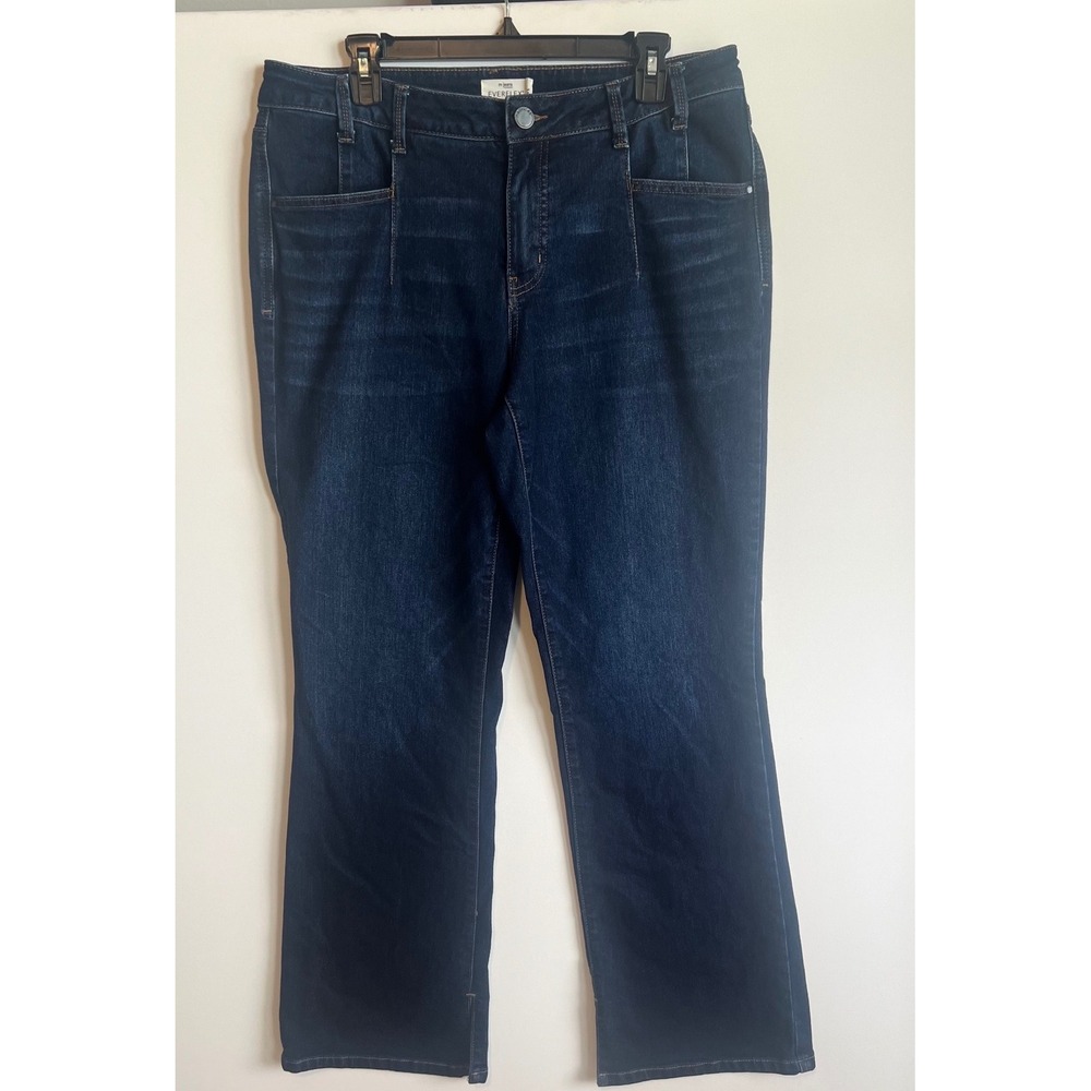 Maurices Everflex Slim Boot Mid Rise Dark Wash Jeans Size 16 Regular